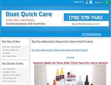 Tablet Screenshot of boatquickcare.com